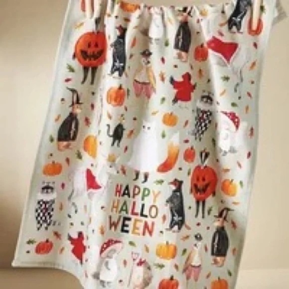 Anthropologie Other - Anthropologie Tricks And Treats Halloween Kitchen Towel